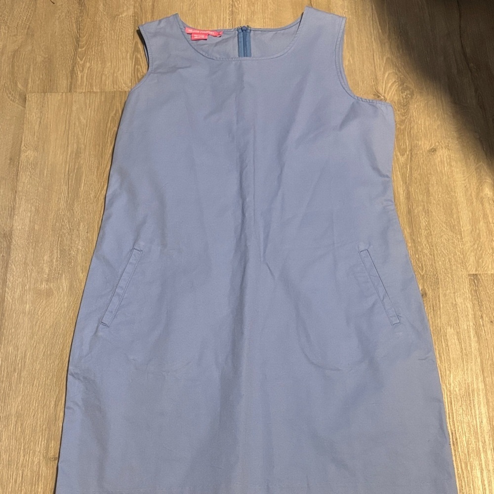 Island Company Elegant Blue Sleeveless Dress